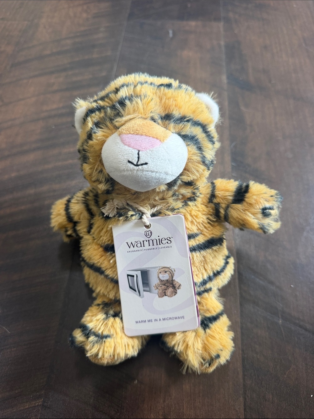 Brand New Warmies Plush Tiger Junior Heat Pack - Yellow & Black